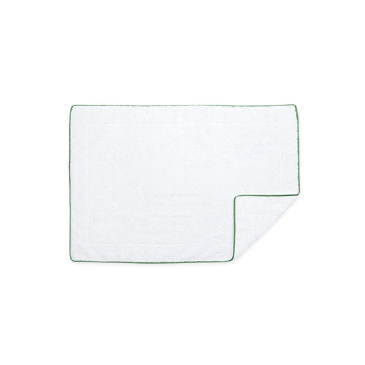 Cairo Tub Mat White & Palm 