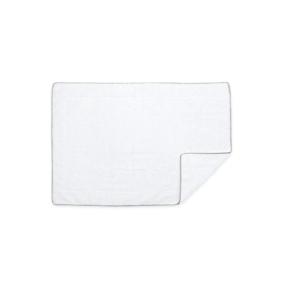 Cairo Tub Mat White & Silver 
