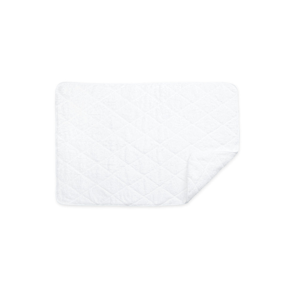 Cairo Tub Mat White & White Quilted 