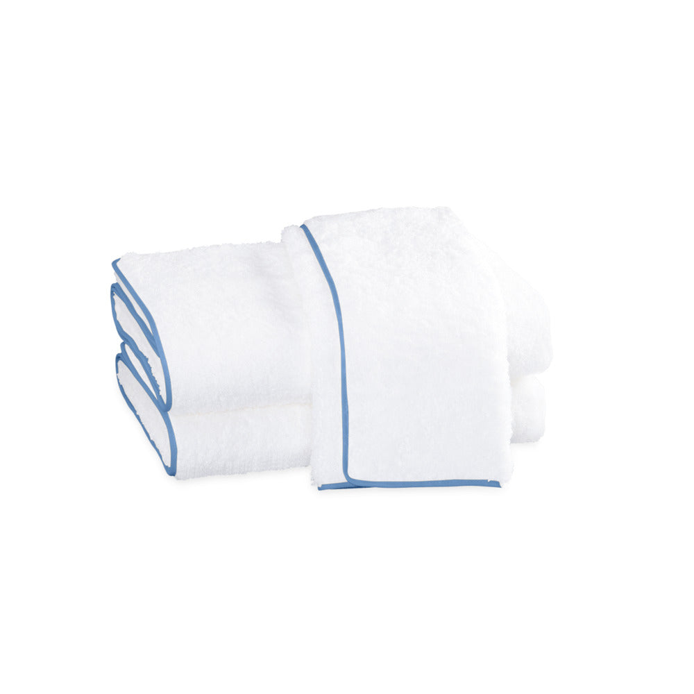 Cairo Wash Cloth White & Azure 