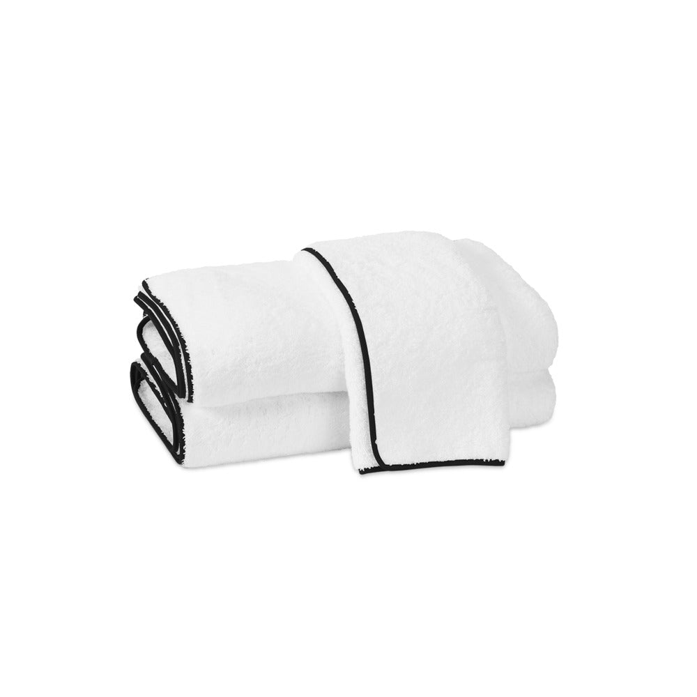 Cairo Wash Cloth White & Black 