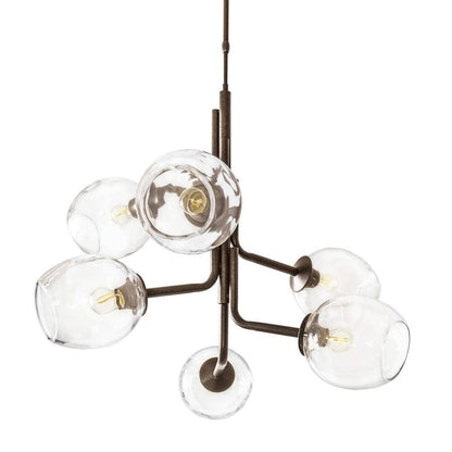 Caledonia Chandelier with 6 Globes by Simon Pearce 1