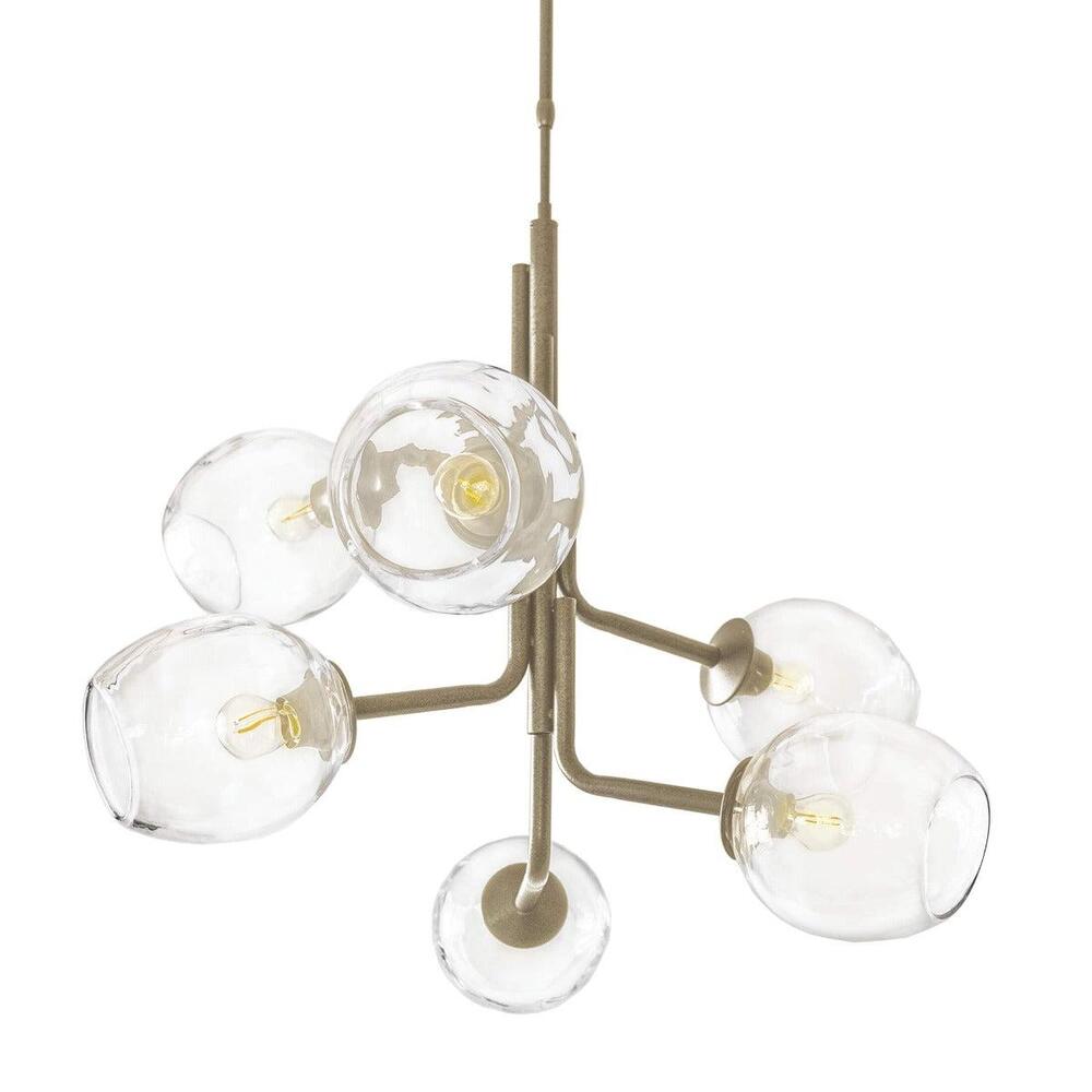 Caledonia Chandelier with 6 Globes by Simon Pearce 6