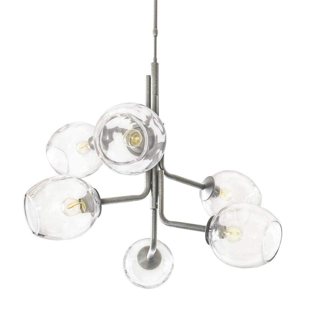 Caledonia Chandelier with 6 Globes by Simon Pearce 7