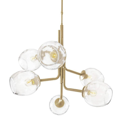 Caledonia Chandelier with 6 Globes by Simon Pearce 8