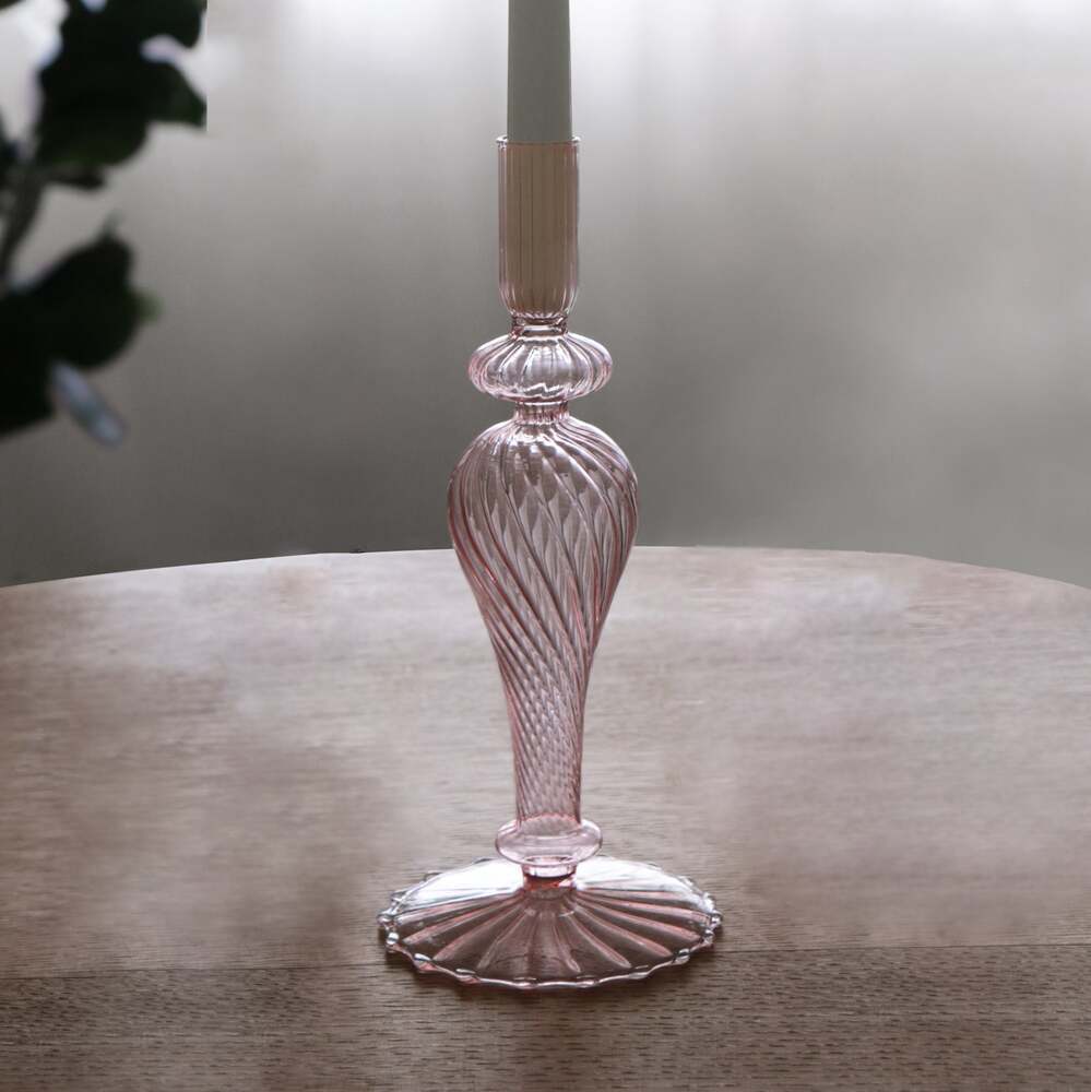 Cambridge Ava 10" Candlestick Holder Set of 2 - Light Pink by Beatriz Ball 