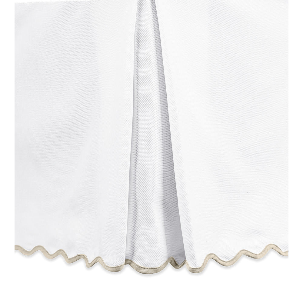 Camilla Pique Bed Skirt Dune 