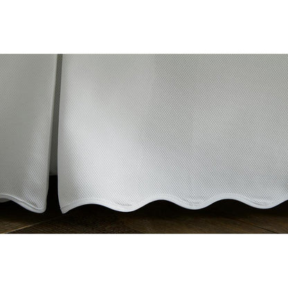 Camilla Pique Bed Skirt White 1
