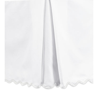 Camilla Pique Bed Skirt White 