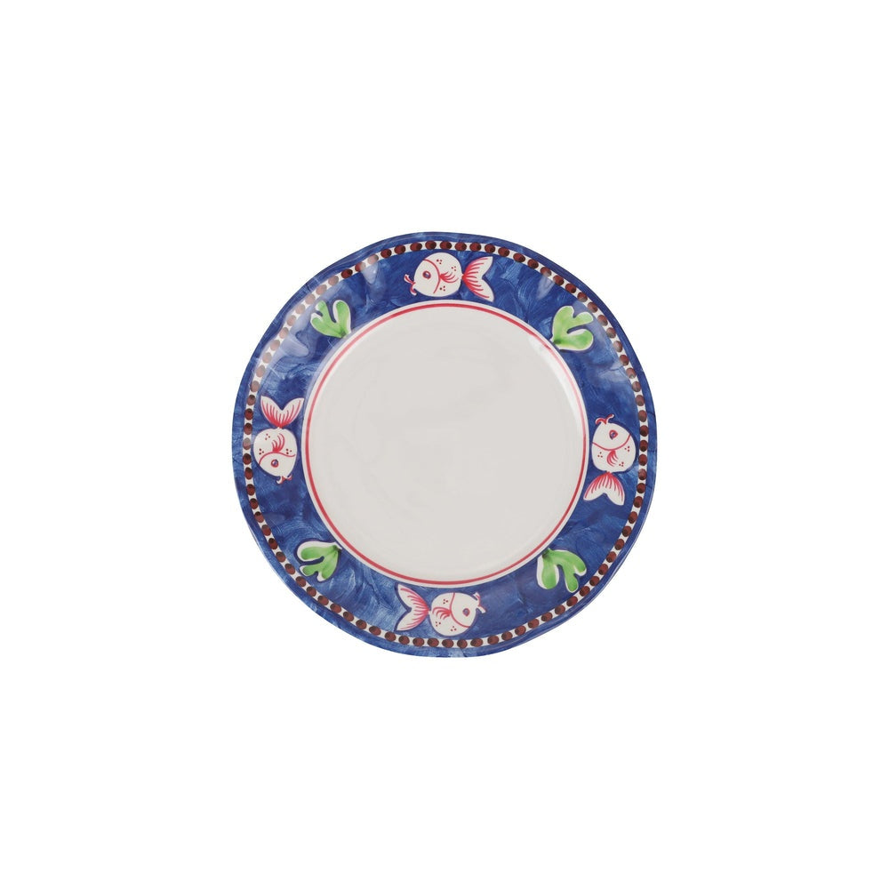 Campagna Melamine Dinner Plate Blue by Vietri 