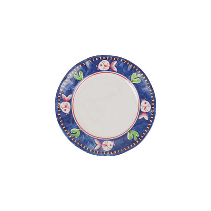 Campagna Melamine Dinner Plate Blue by Vietri 