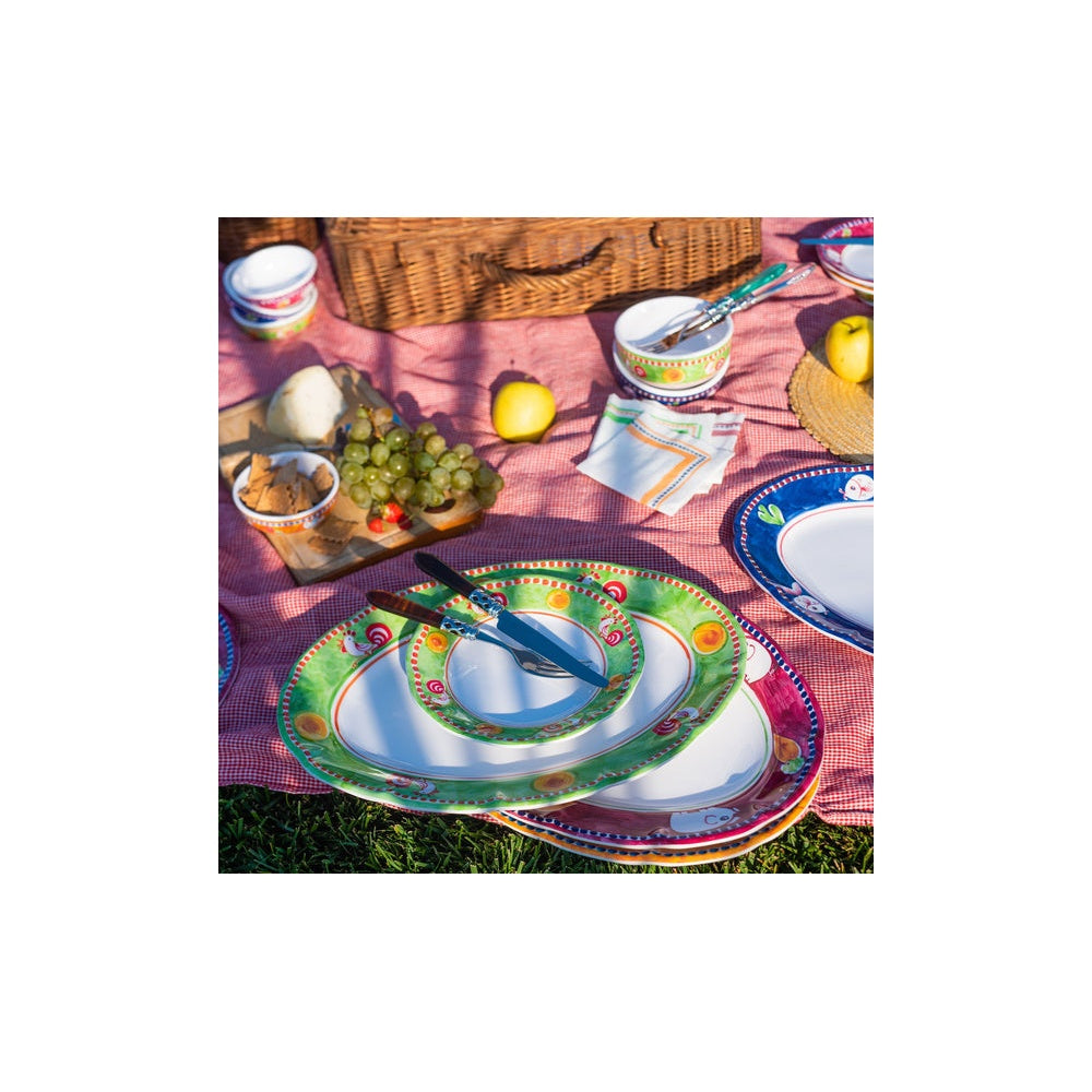 Campagna Melamine Platter Green by Vietri 3