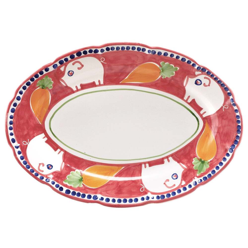 Campagna Porco Oval Platter by VIETRI 