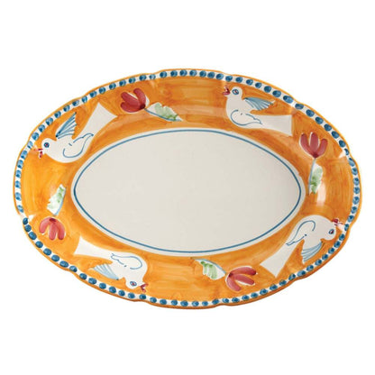 Campagna Uccello Oval Platter by VIETRI 