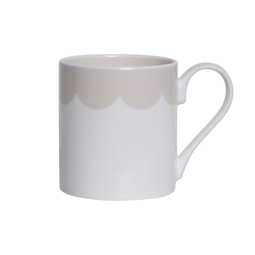 Cappuccino Scallop Fine China Mug - 280ml by Addison Ross