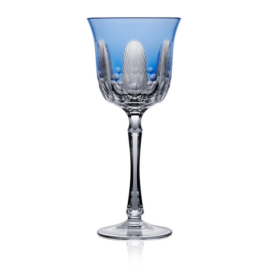 Captiva Sky Blue Water Glass by Varga Crystal 