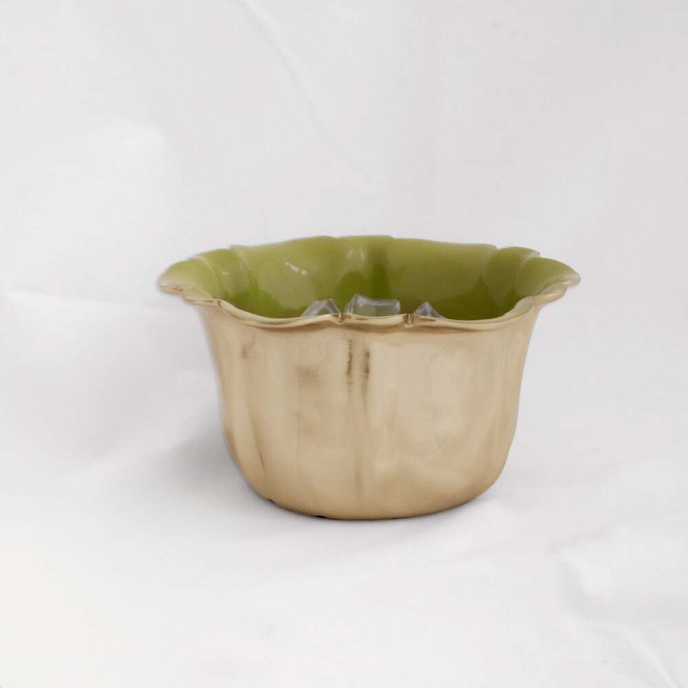 Carnaval Latur Ice Bucket - Gold & Green by Beatriz Ball 