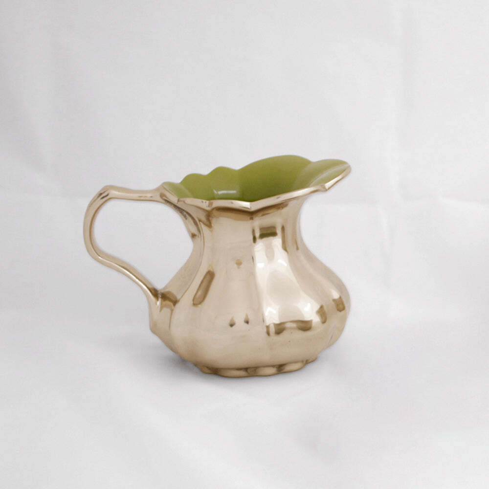 Carnaval Latur Small Pitcher - Gold & Green by Beatriz Ball 