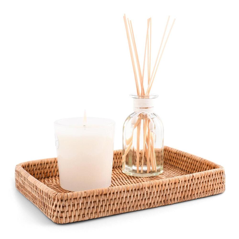 Catchall Tray Hand Woven Wicker Rattan by Vagabond House 2