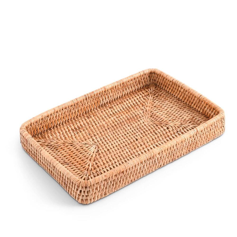 Catchall Tray Hand Woven Wicker Rattan by Vagabond House 3