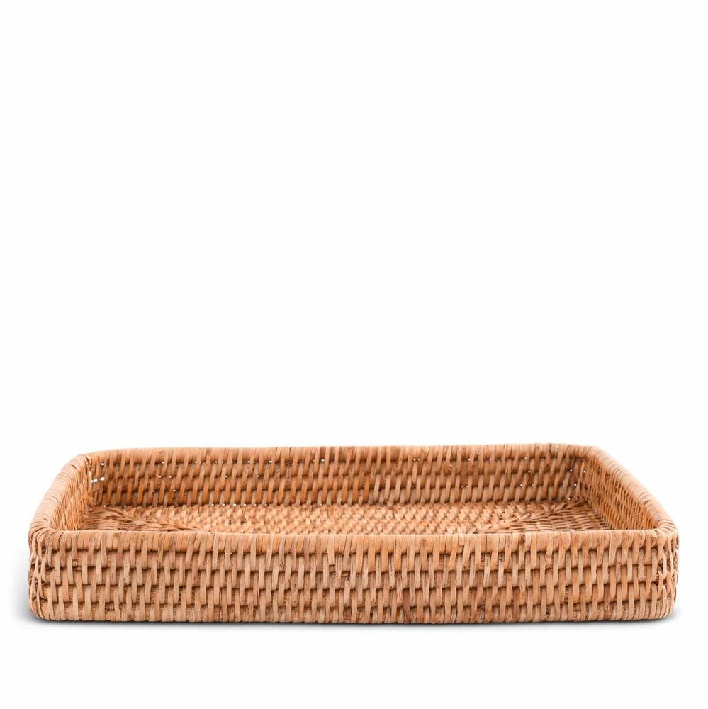 Catchall Tray Hand Woven Wicker Rattan by Vagabond House 4