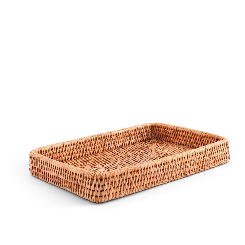 Catchall Tray Hand Woven Wicker Rattan by Vagabond House 