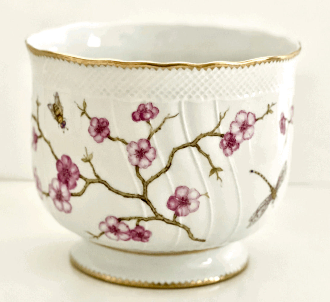 CBC1 - Cherry Blossom Large Round Cachepot by Anna Weatherley 3