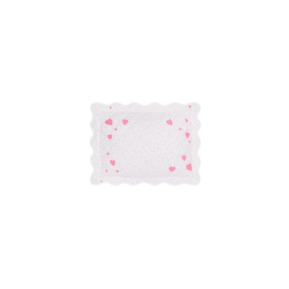 Celine Hearts Mini Pillow Boudoir Pink 