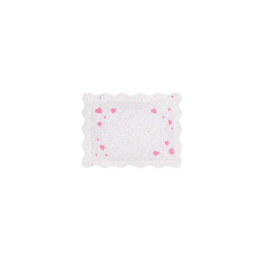 Celine Hearts Mini Pillow Boudoir Pink 