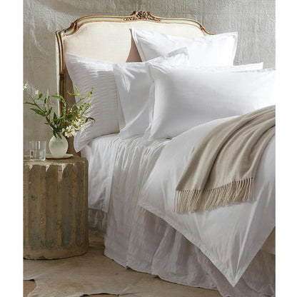 Ceylon Satin Stitch Duvet Cover White 2