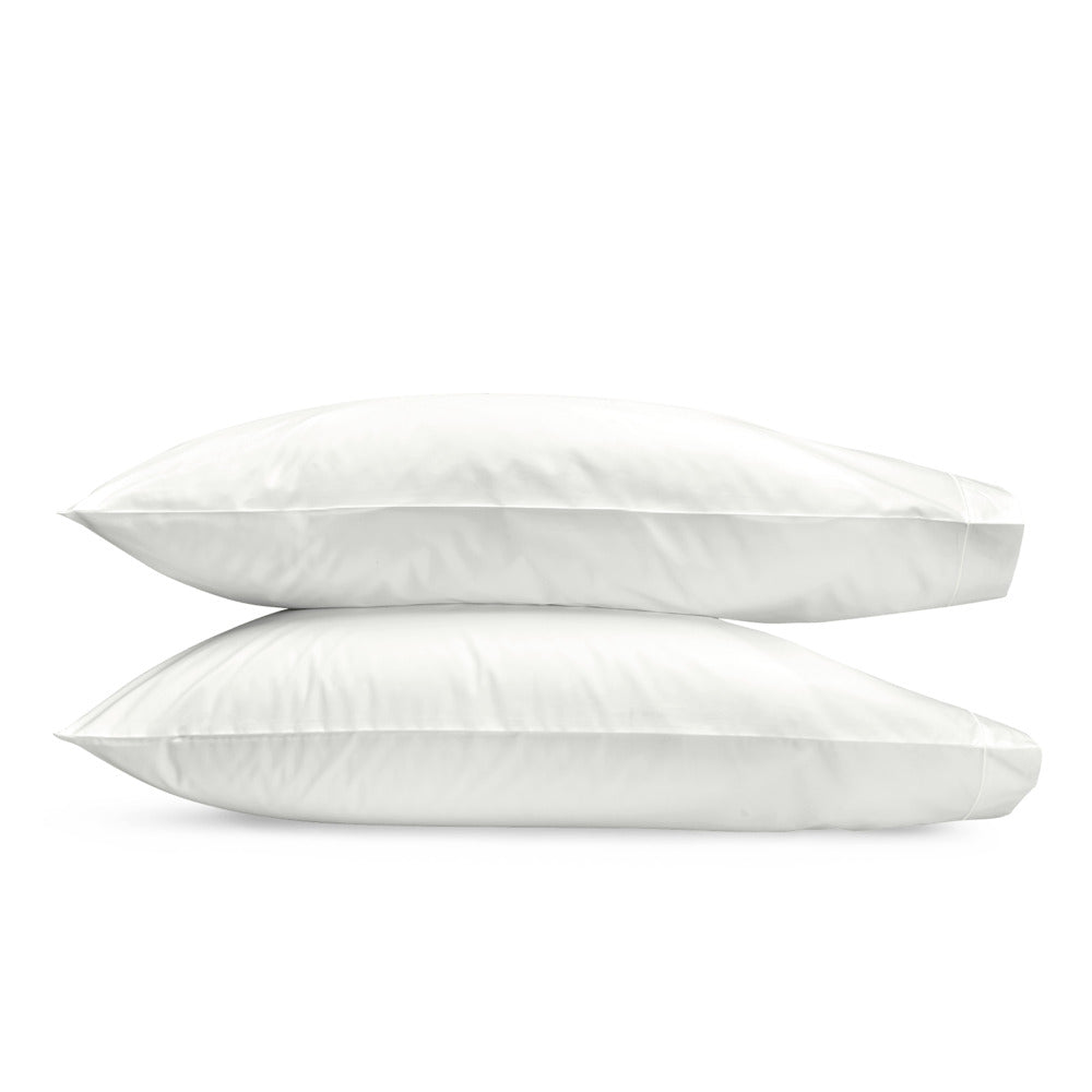 Ceylon Satin Stitch Pillowcase Pair Bone 