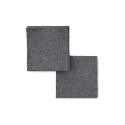 Chamant Cocktail Napkin set of 12 Charcoal 