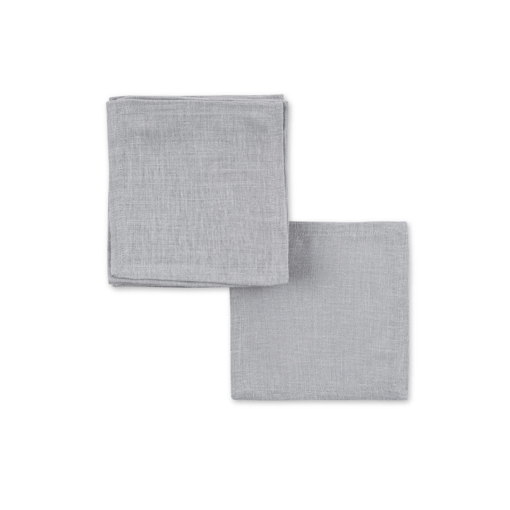 Chamant Cocktail Napkin set of 12 Silver 