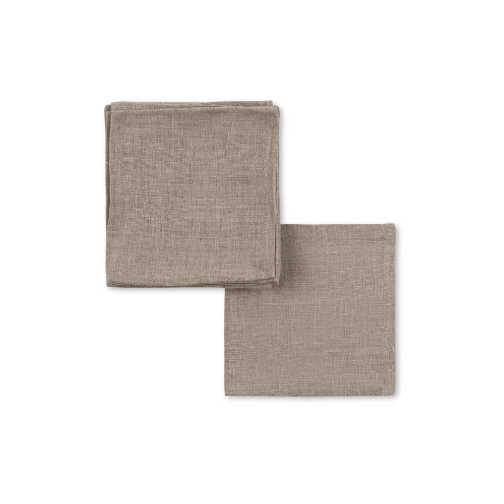Chamant Cocktail Napkin set of 12 Stone 