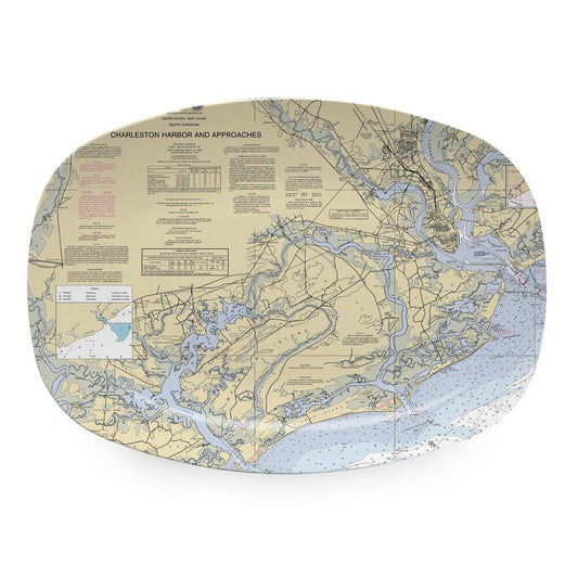 Charleston Chart Platter by Mariposa 