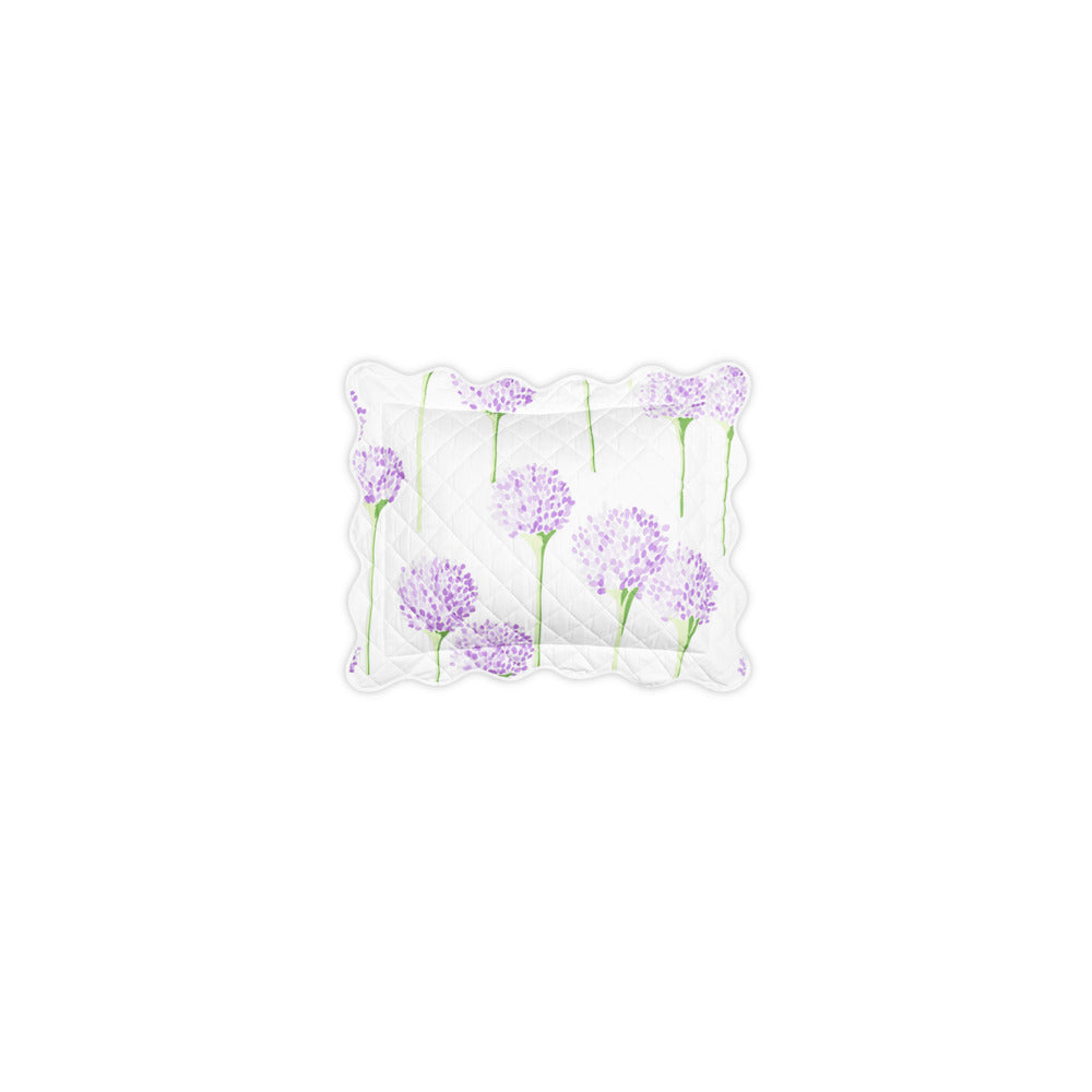 Charlotte Sham Lavender Quilted Boudoir 