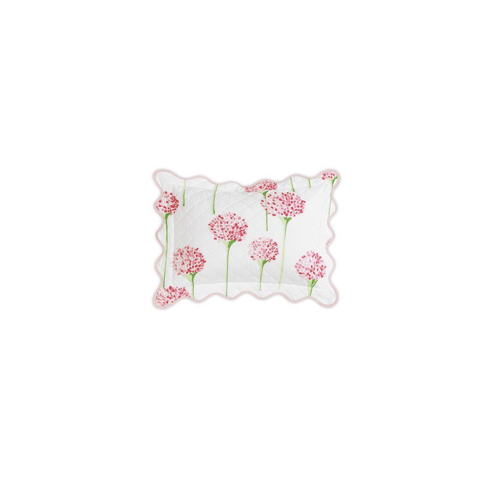 Charlotte Sham Peony Quilted Boudoir 