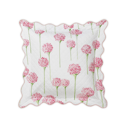 Charlotte Sham Peony Quilted Euro 
