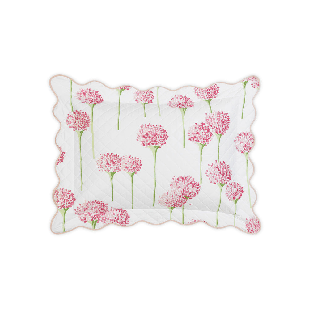 Charlotte Sham Peony Quilted Standard 