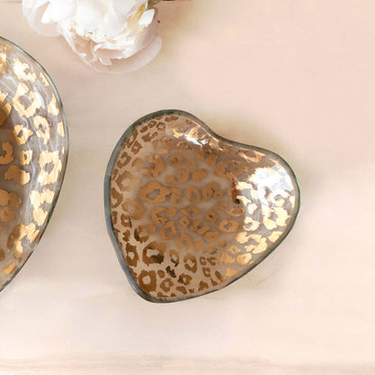 Cheetah Heart Bowl by Annieglass Additional Image -1