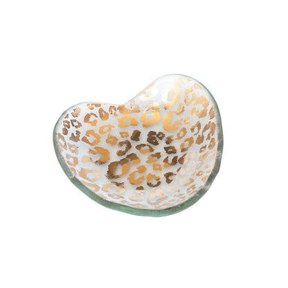 Cheetah Heart Bowl by Annieglass 