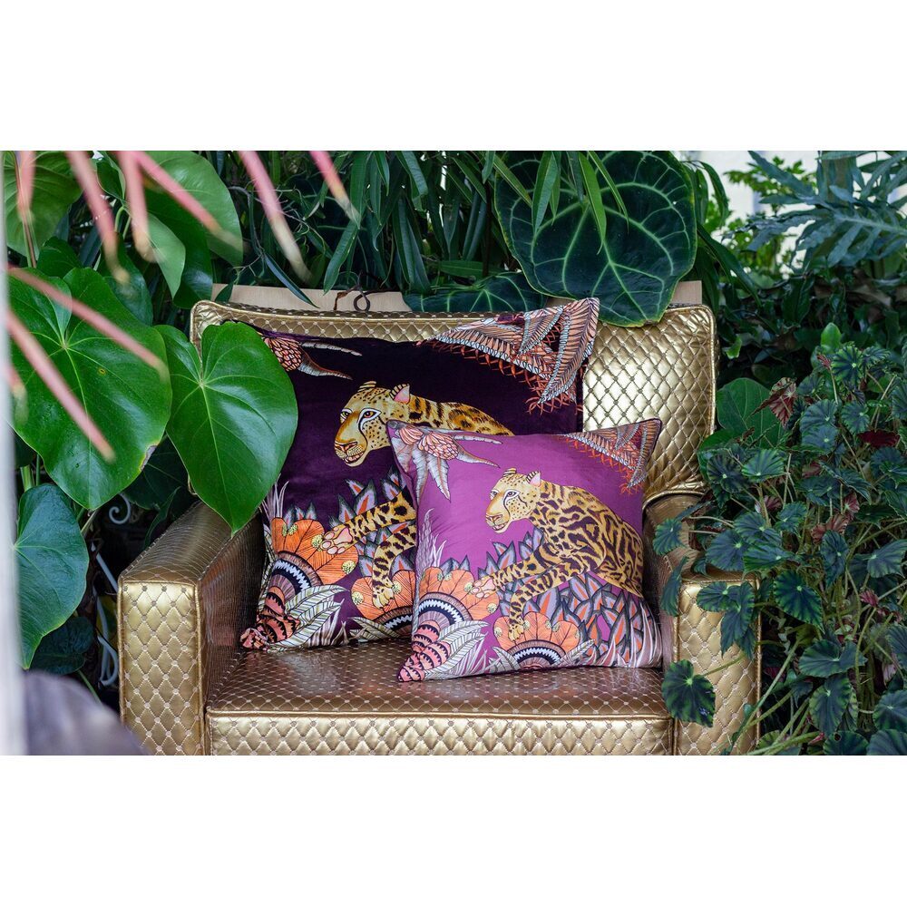 Cheetah Kings Forest Pillow Silk by Ngala Trading Company Additional Image - 9