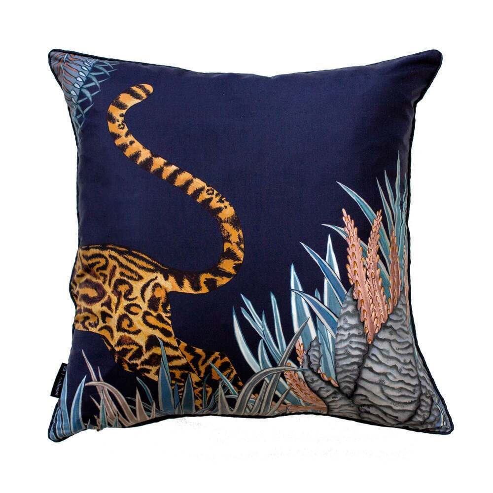 Cheetah Kings Forest Pillow Silk by Ngala Trading Company Additional Image - 11
