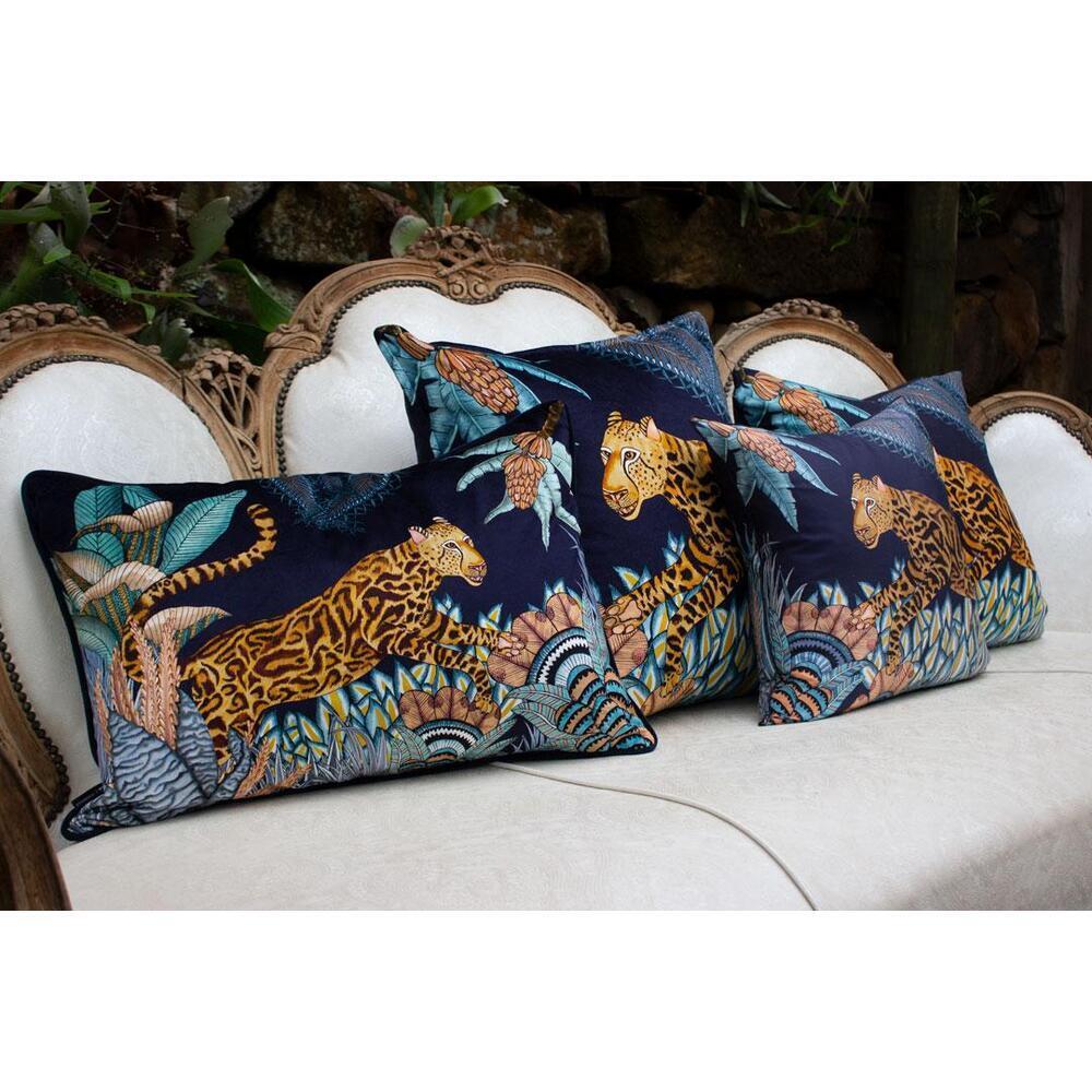 Cheetah Kings Forest Pillow Silk by Ngala Trading Company Additional Image - 16