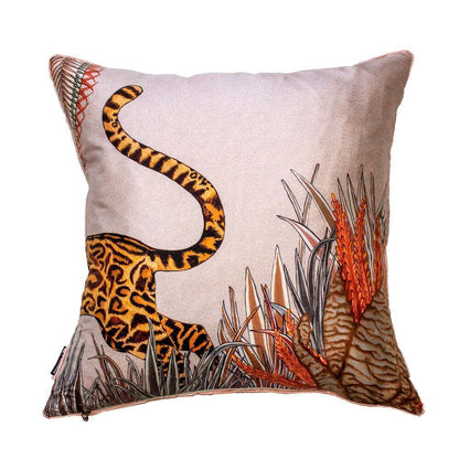Cheetah Kings Forest Pillow Silk by Ngala Trading Company Additional Image - 1