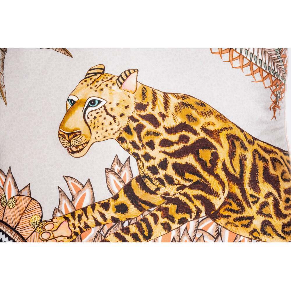 Cheetah Kings Forest Pillow Silk by Ngala Trading Company Additional Image - 3