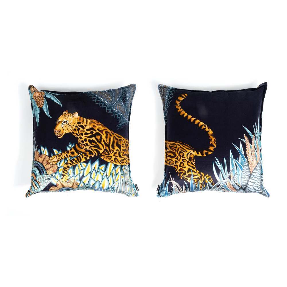 Cheetah Kings Forest Pillow Velvet by Ngala Trading Company Additional Image - 13