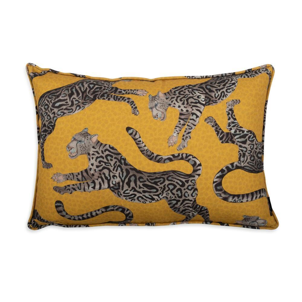 Cheetah Kings Lumbar Pillow Linen by Ngala Trading Company