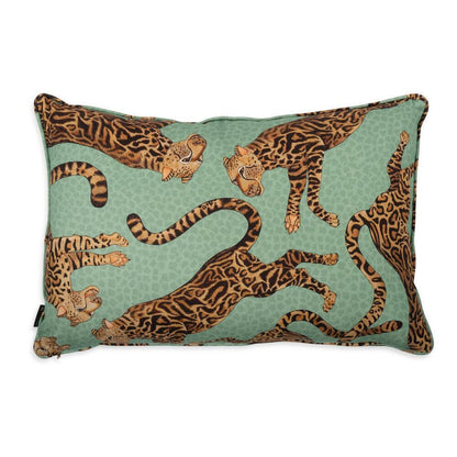 Cheetah Kings Lumbar Pillow Linen by Ngala Trading Company