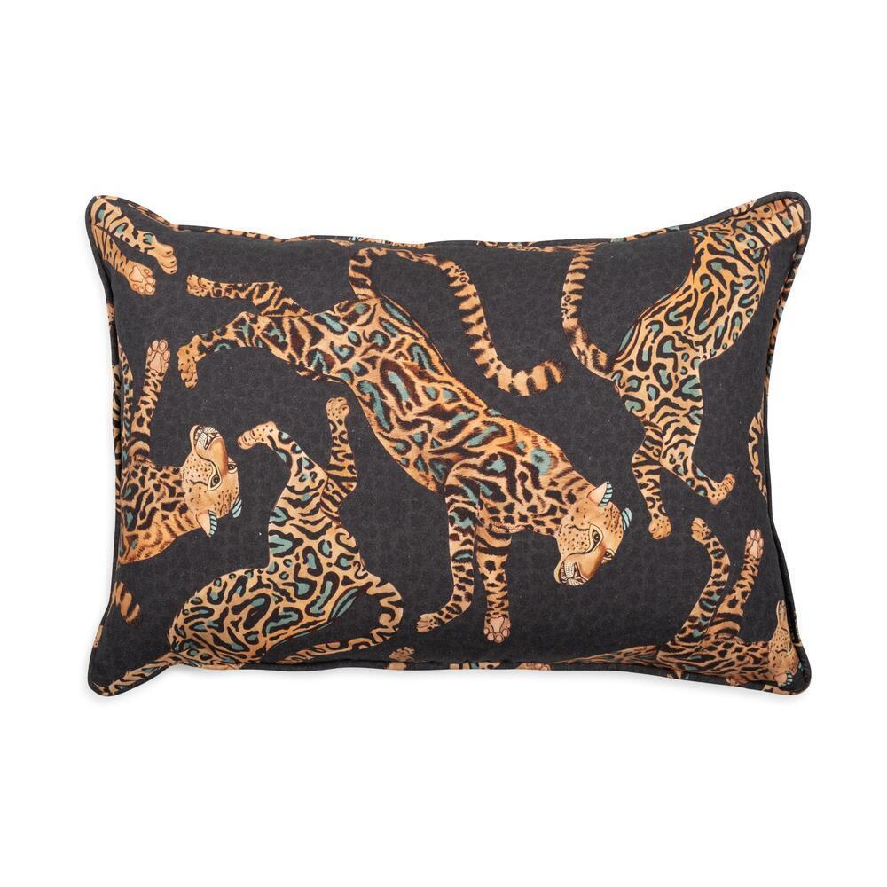 Cheetah Kings Lumbar Pillow Linen by Ngala Trading Company